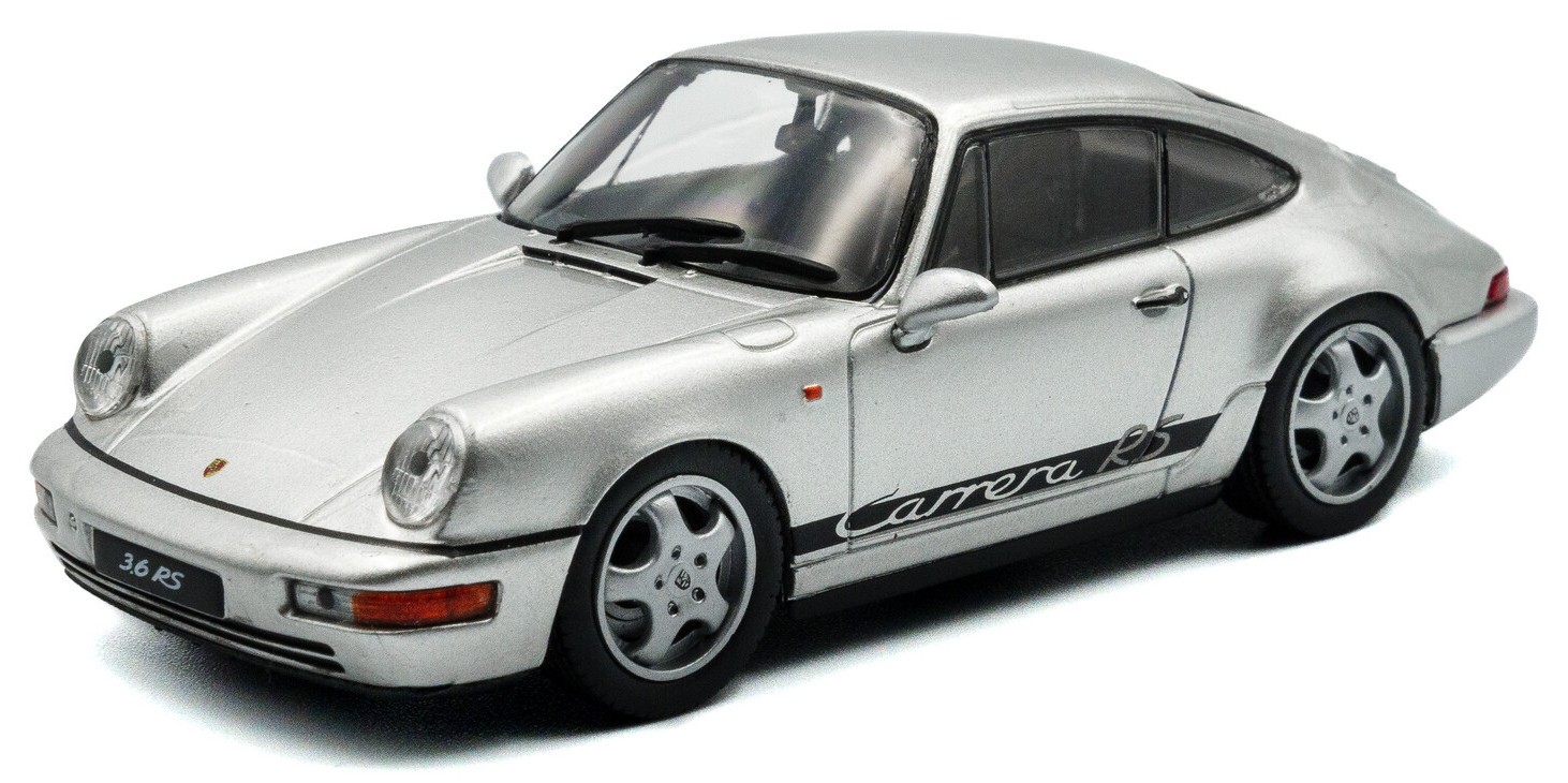 Model de colecție  SOLIDO Moderne: Automobile  - Porsche 911 (964) RS, Silver, 1994