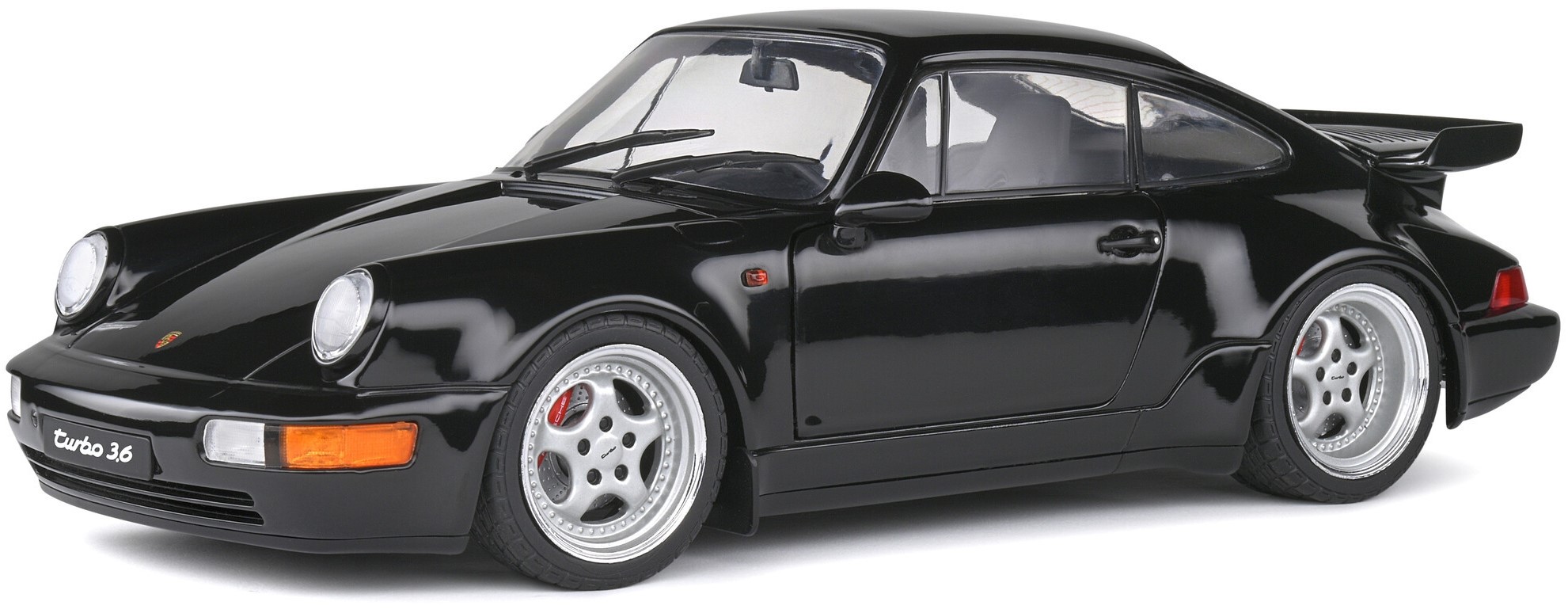 Model de colecție SOLIDO Modern: Mașini - Porsche 911 (964) Turbo 3.6 (Black) (1993)