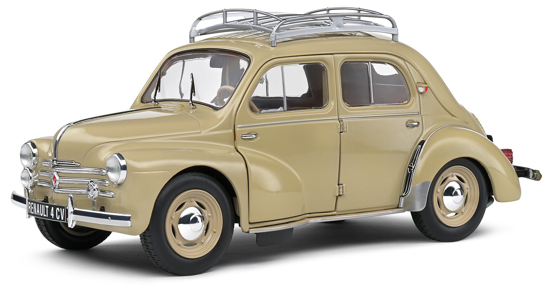 Model de colecție  SOLIDO Moderne: Automobile  - Renault 4CV Tourterelle, Beige, 1956