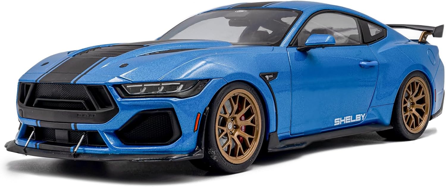 Model de colecționar  SOLIDO Modern: Mașini  - Shelby Mustang Super Snake, Grabber Blue Metallic, 2025
