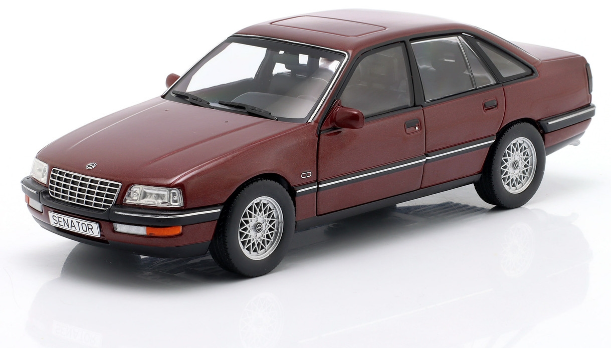Model de colecție WHITE BOX Contemporary: Automobile - Opel Senator B, roșu închis, 1987