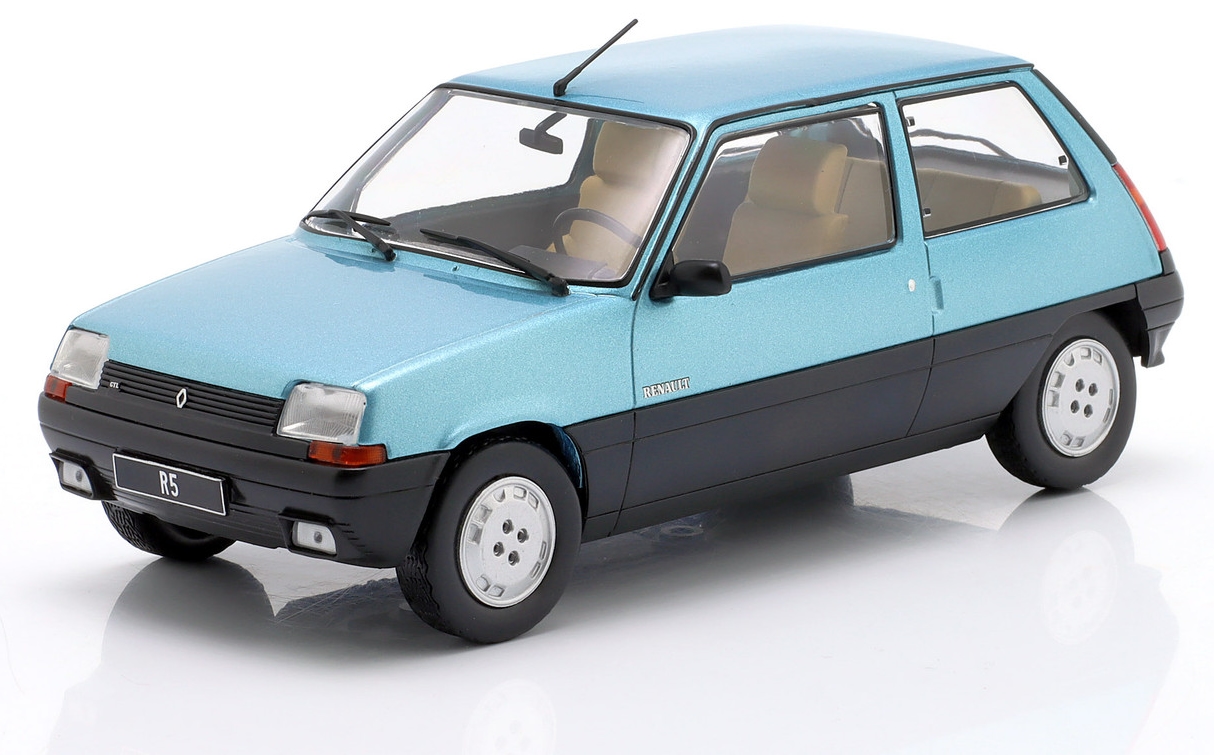 Model de colecție WHITE BOX Contemporary: Automobile - Renault 5 GTL, albastru deschis, 1985
