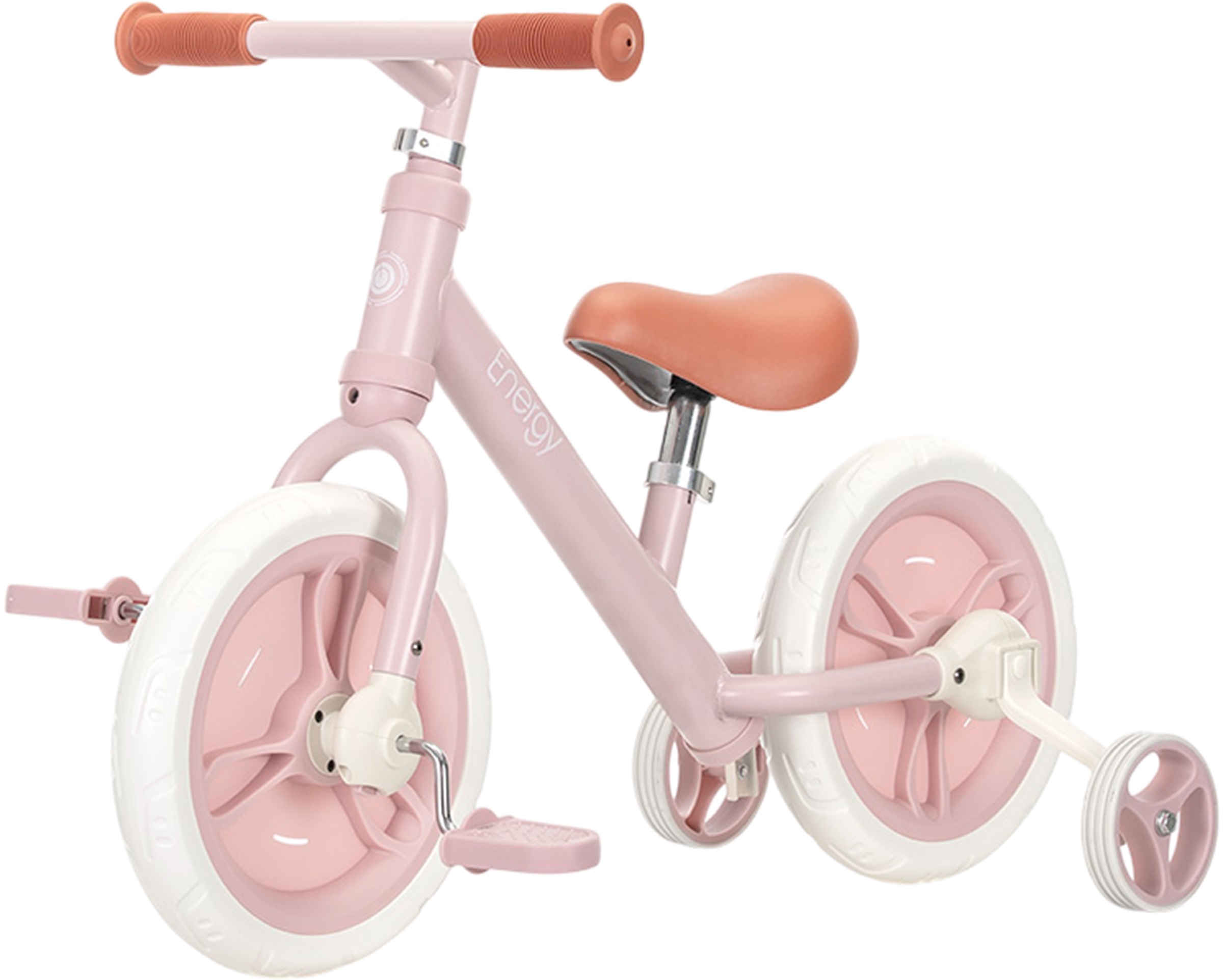 Bicicletă de echilibru 2 în 1 Lorelli - Energy, roz