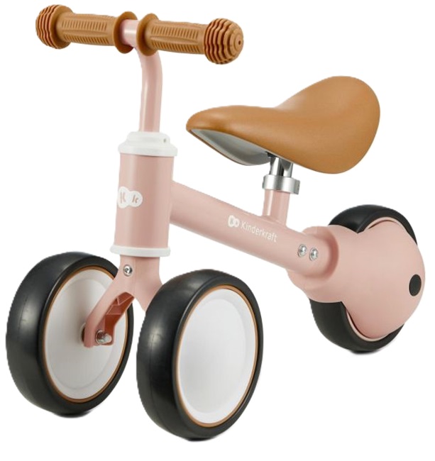 Bicicleta de echilibru  KinderKraft - Cutie, roz deschis