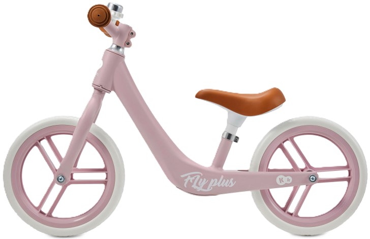 Bicicletă de echilibru KinderKraft - Fly Plus, Powder Pink, 12''