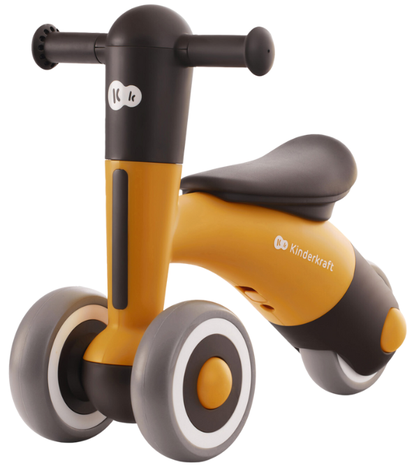 Bicicletă de echilibru KinderKraft - Minibi, Honey yellow