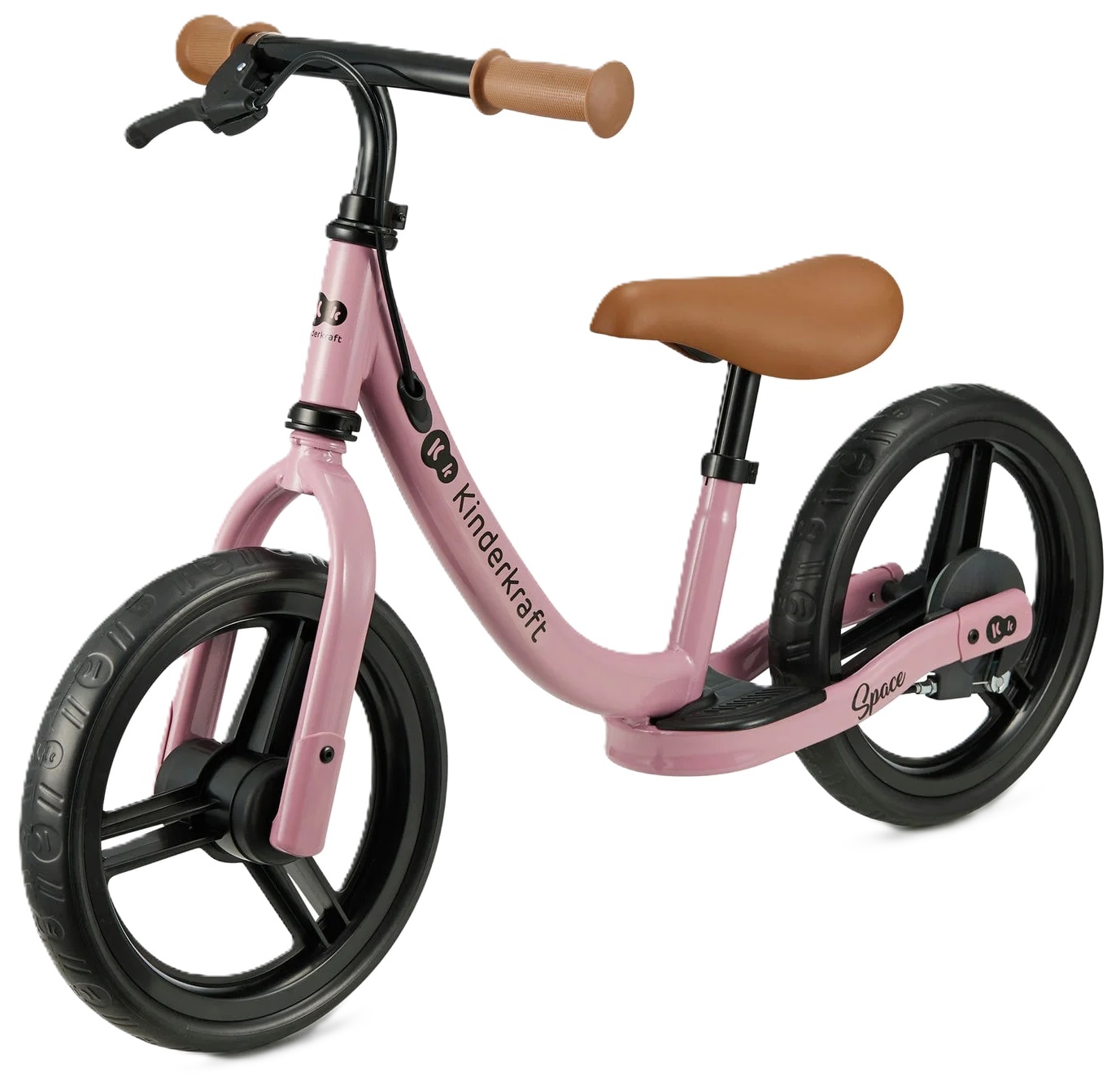 Bicicleta de echilibru  KinderKraft - Space, roz