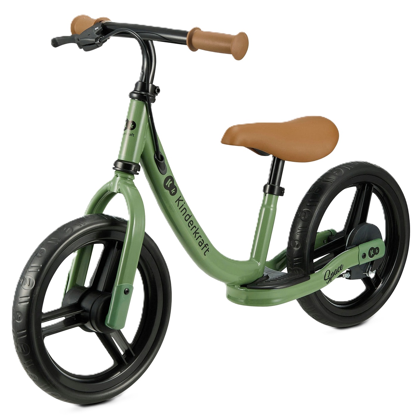 Bicicleta de echilibru  KinderKraft - Space, verde