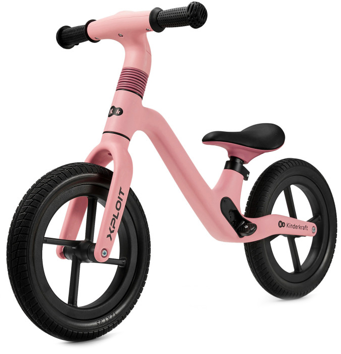 Bicicleta de echilibru  KinderKraft - Xploit, roz