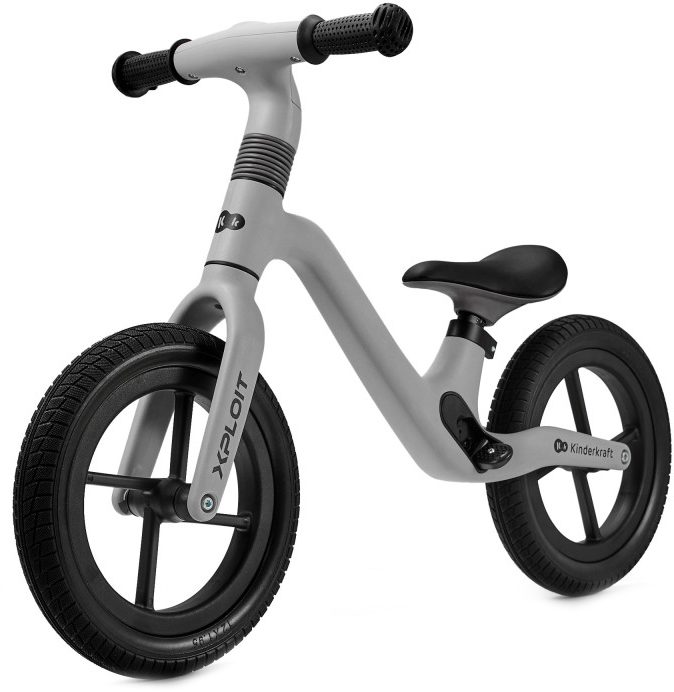 Bicicleta de echilibru  KinderKraft - Xploit, gri