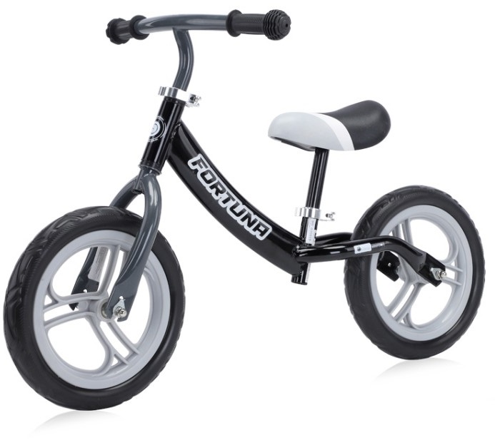 Bicicletă de echilibru Lorelli - Fortuna, gri și negru
