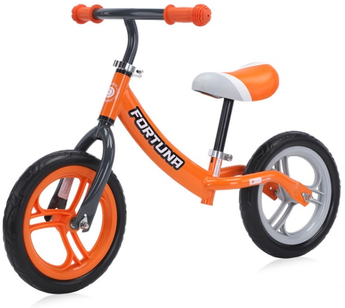 Bicicletă de echilibru Lorelli - Fortuna, gri și portocaliu