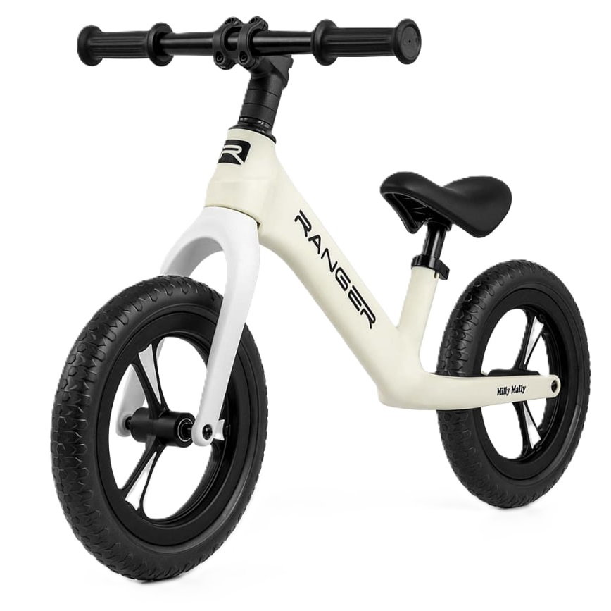 Bicicletă de echilibru  Milly Mally - Ranger, alb