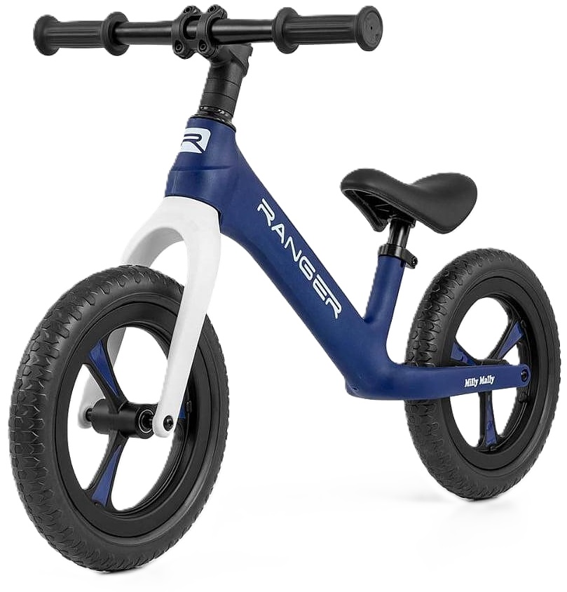 Bicicletă de echilibru  Milly Mally - Ranger, albastru închis