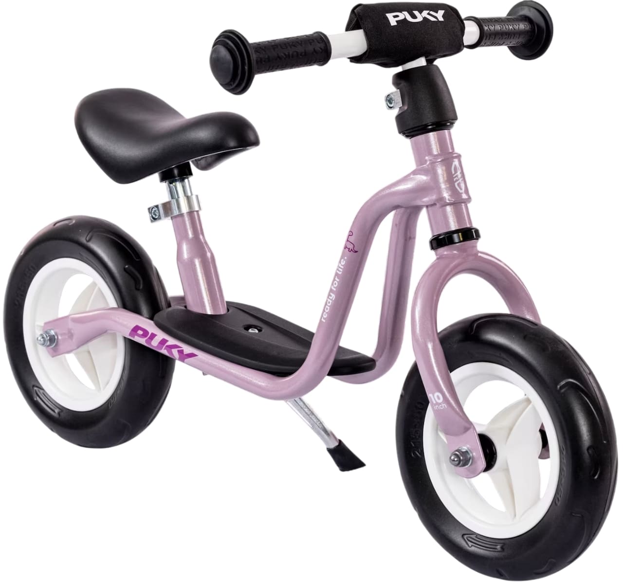 Bicicletă de echilibru Puky - LR M, cu suport pentru picioare, roz perlat