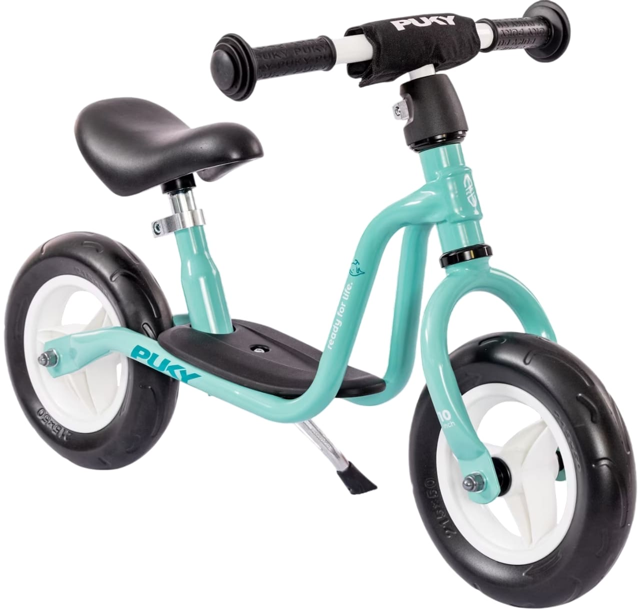 Bicicletă de echilibru Puky - LR M, cu suport pentru picioare, turcoaz