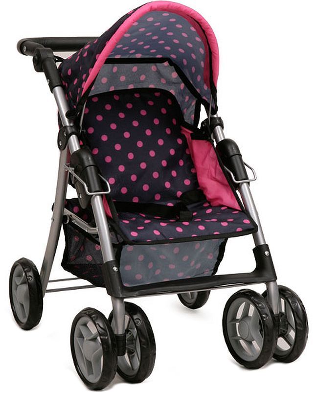 Carucior pentru papusi Nano - Pinky Dots