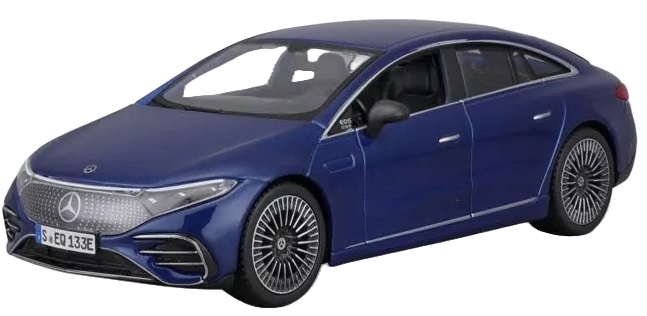 Mașinuță Maisto Special Edition - Mercedes-Benz EQS 2022, albastră, 1:24