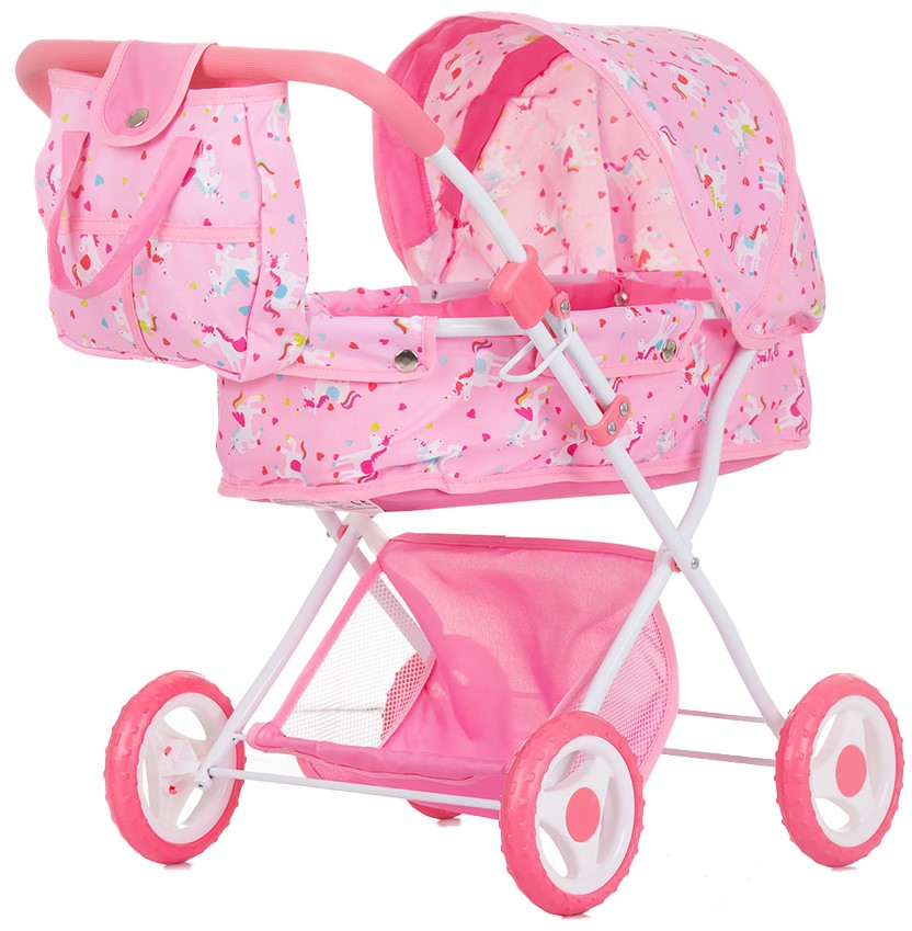 Cărucior pentru păpuși  Chipolino - Dora, unicorn