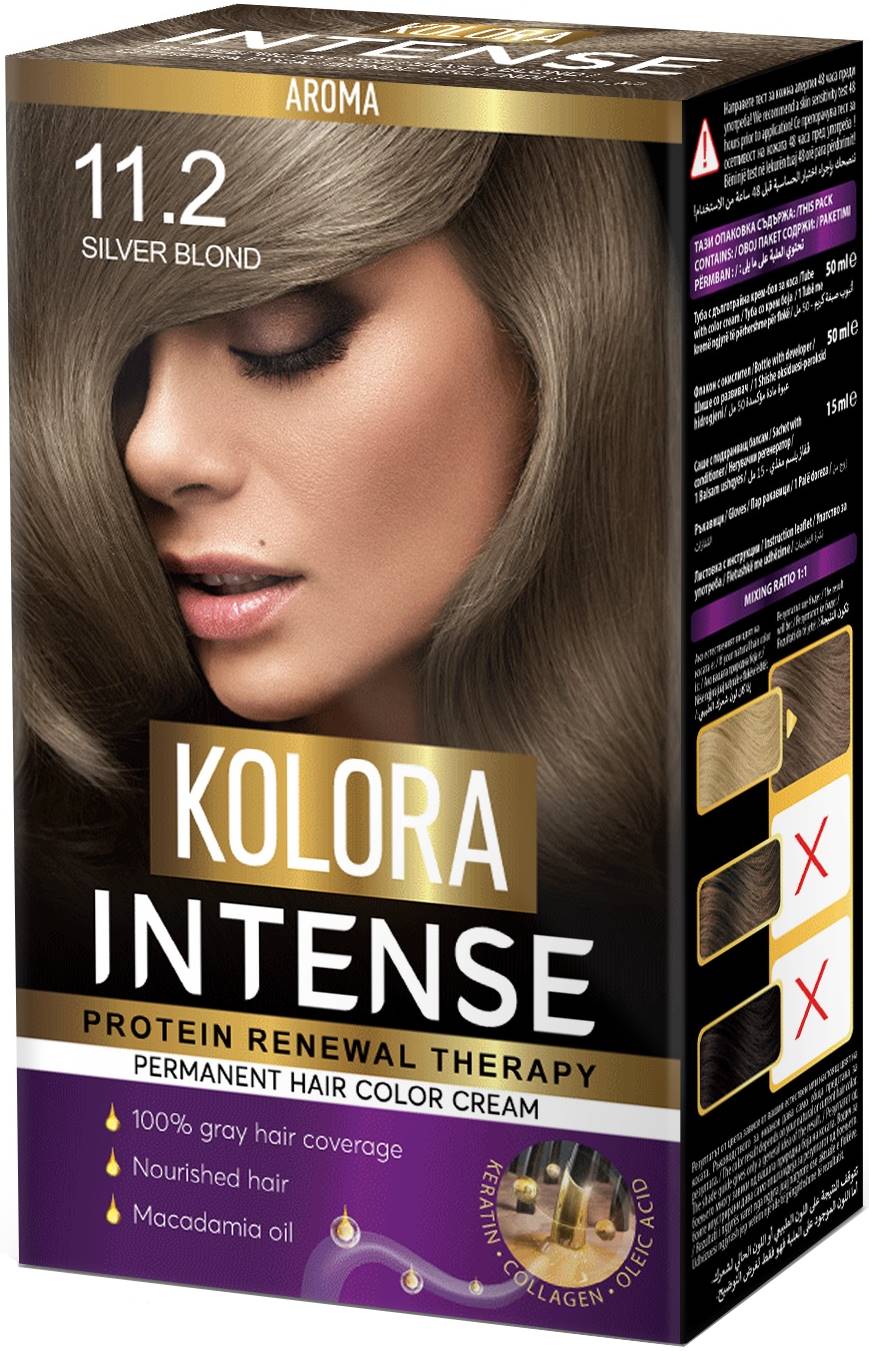 Kolora Intense Vopsea de păr, 11.2 Blond argintiu