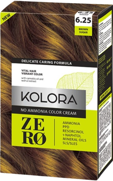 Kolora Zero Vopsea de păr, 6,25 Zahăr brun