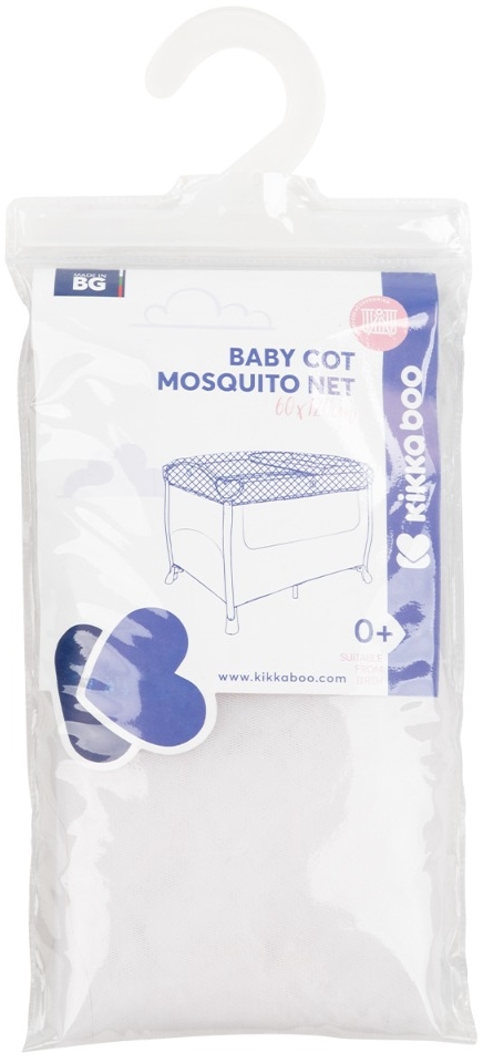 Plasa anti-insecte pentru patut Kikka Boo, 60 х 120 cm, alb