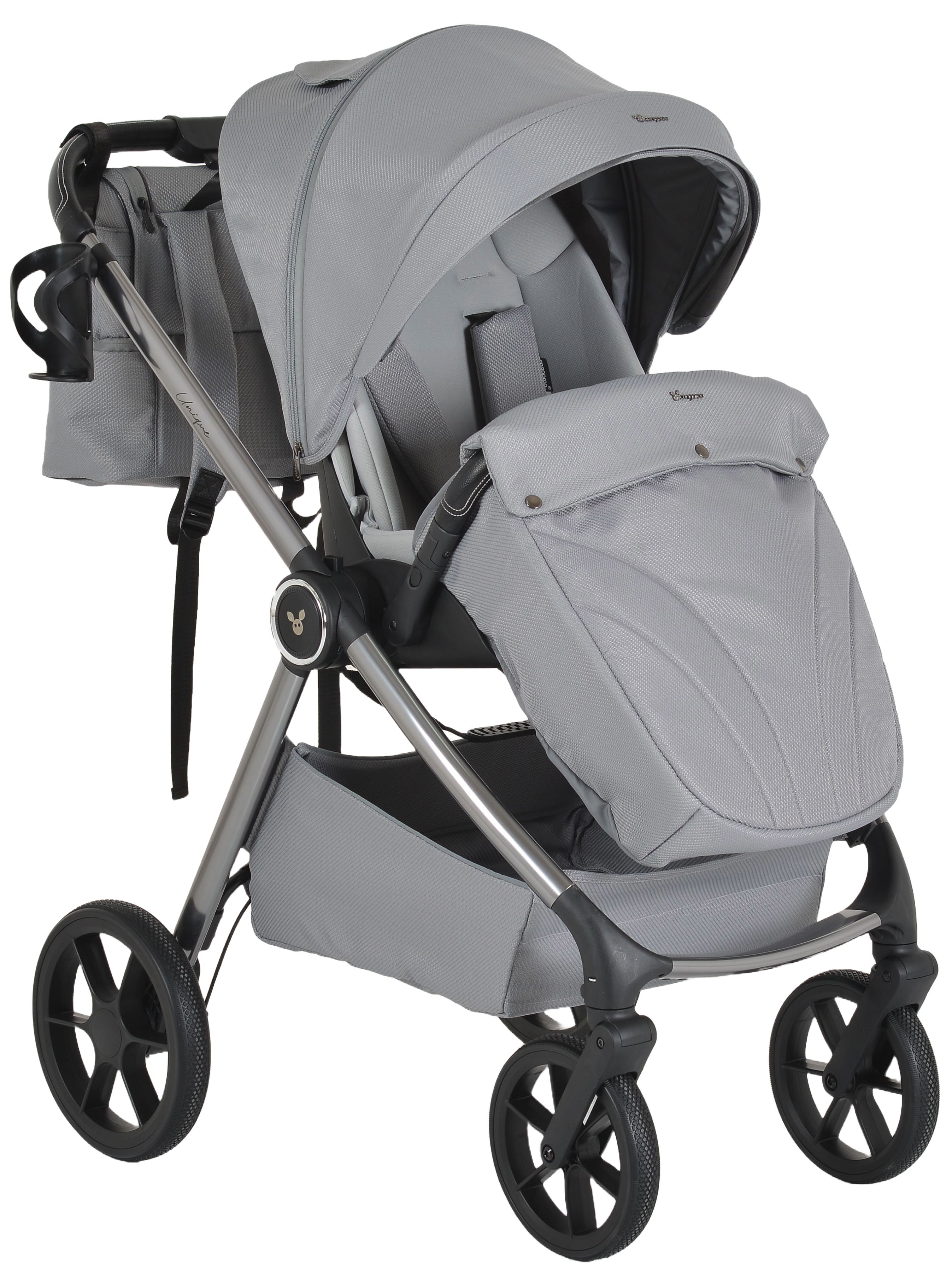 Cărucior combinat 3 în 1 Cangaroo - Unique, Cloud Silver