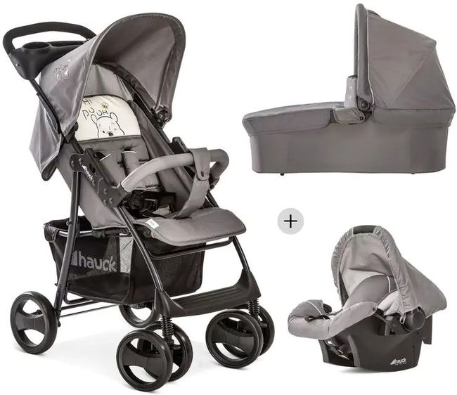 Carucior combinat 3 in 1 Hauck - Shopper SLX Trioset, Pooh cuddles