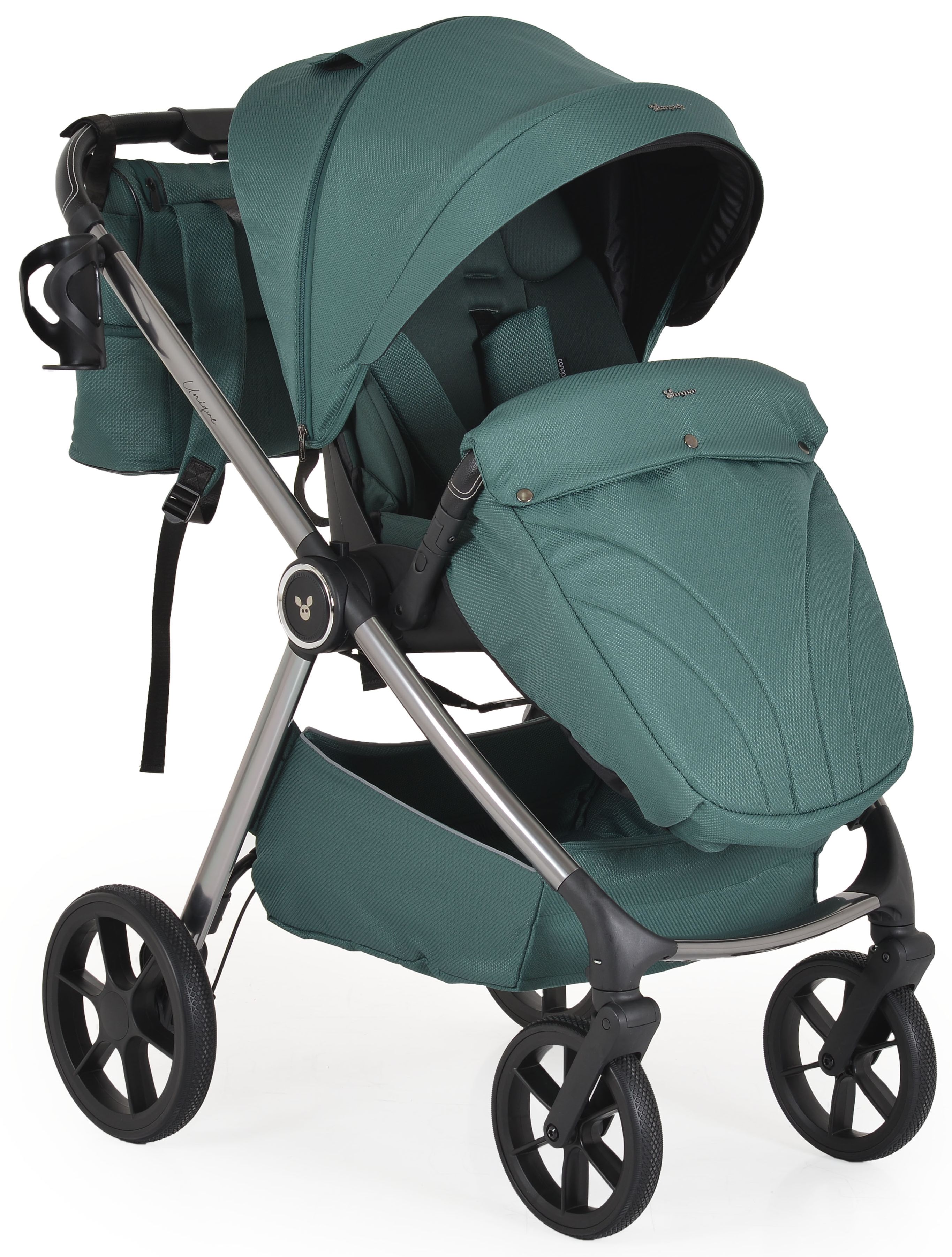 Cărucior combinat 3 în 1 Cangaroo - Unique, Pine-Green