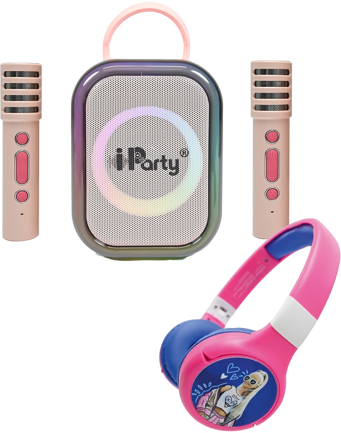 Set Lexibook Barbie - Căști wireless și sistem pentru petrecere cu 2 microfoane