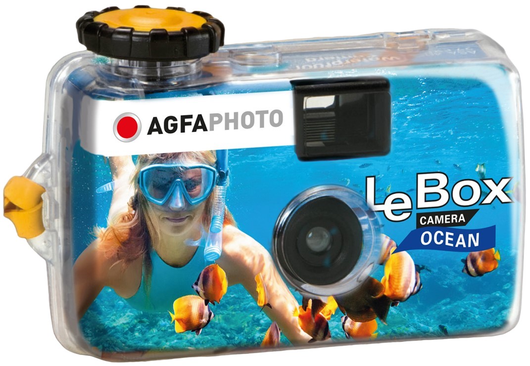 Aparat foto compact AgfaPhoto - LeBox Ocean, Waterproof Camera, Blue