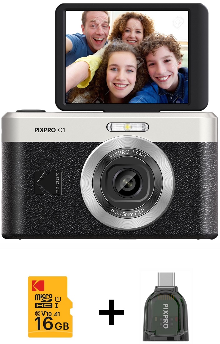 Aparat foto compact Kodak - Pixpro C1, 13MP + card de memorie