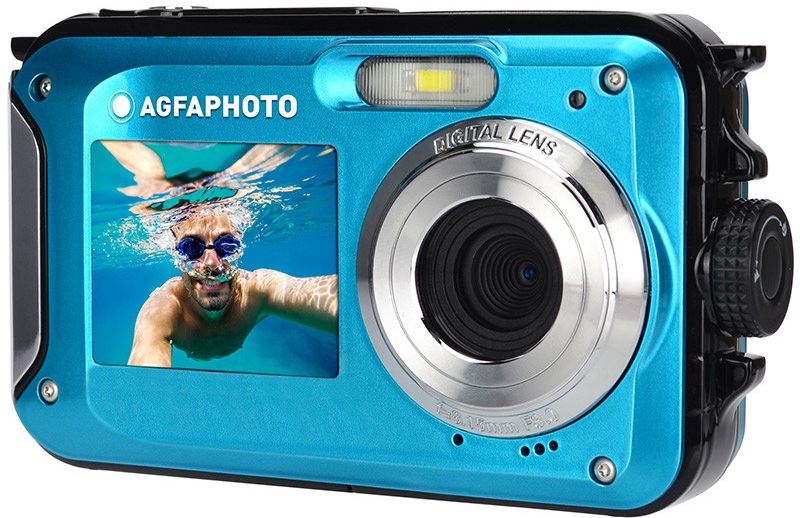 Aparat foto subacvatic compact AgfaPhoto - Realishot WP8000, 24MPx, albastru