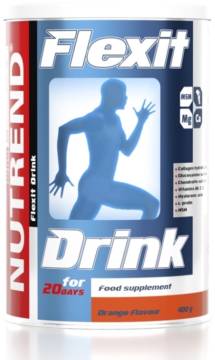 Flexit Drink, portocale, 400 g, Nutrend