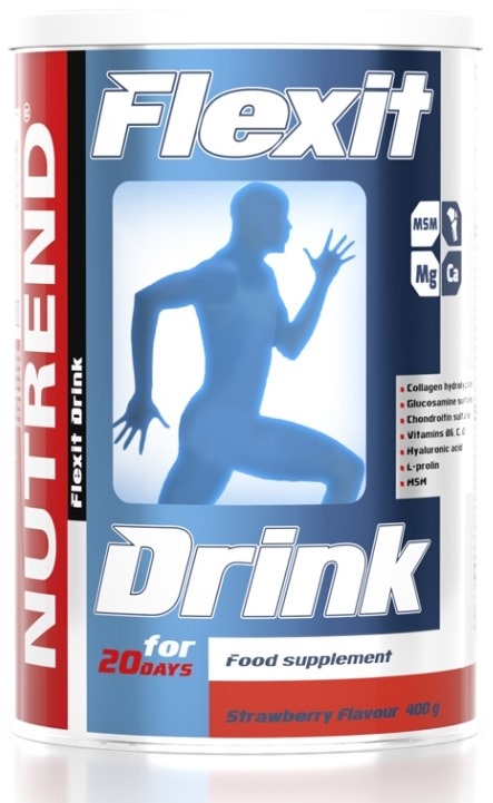 Flexit Drink, căpșună, 400 g, Nutrend