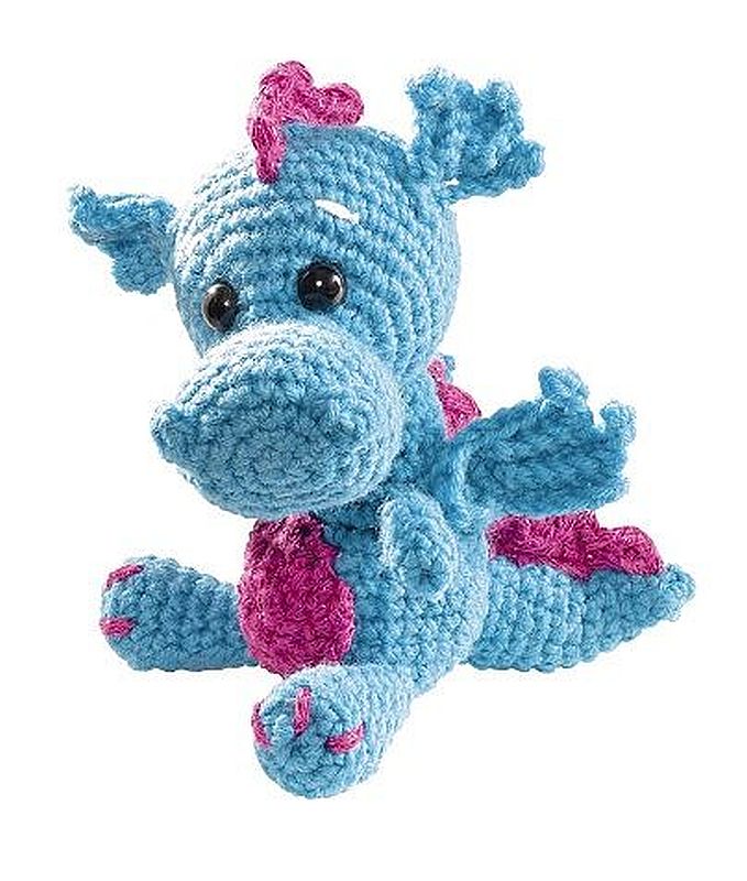 Set creativ de crosetat cu un singur carlig Folia - Croseteaza singur, Dragon