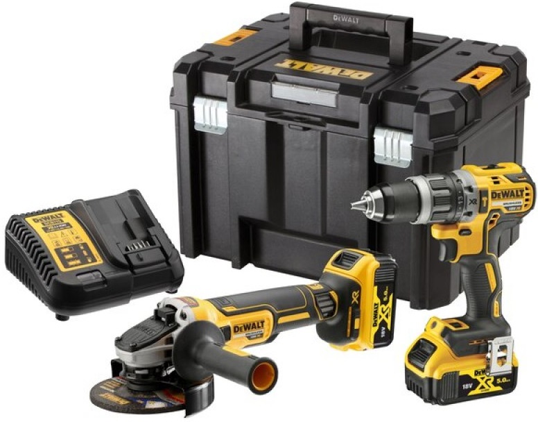 Set șurubelniță și unghiular cu acumulator DeWALT - DCK2080P2T-QW