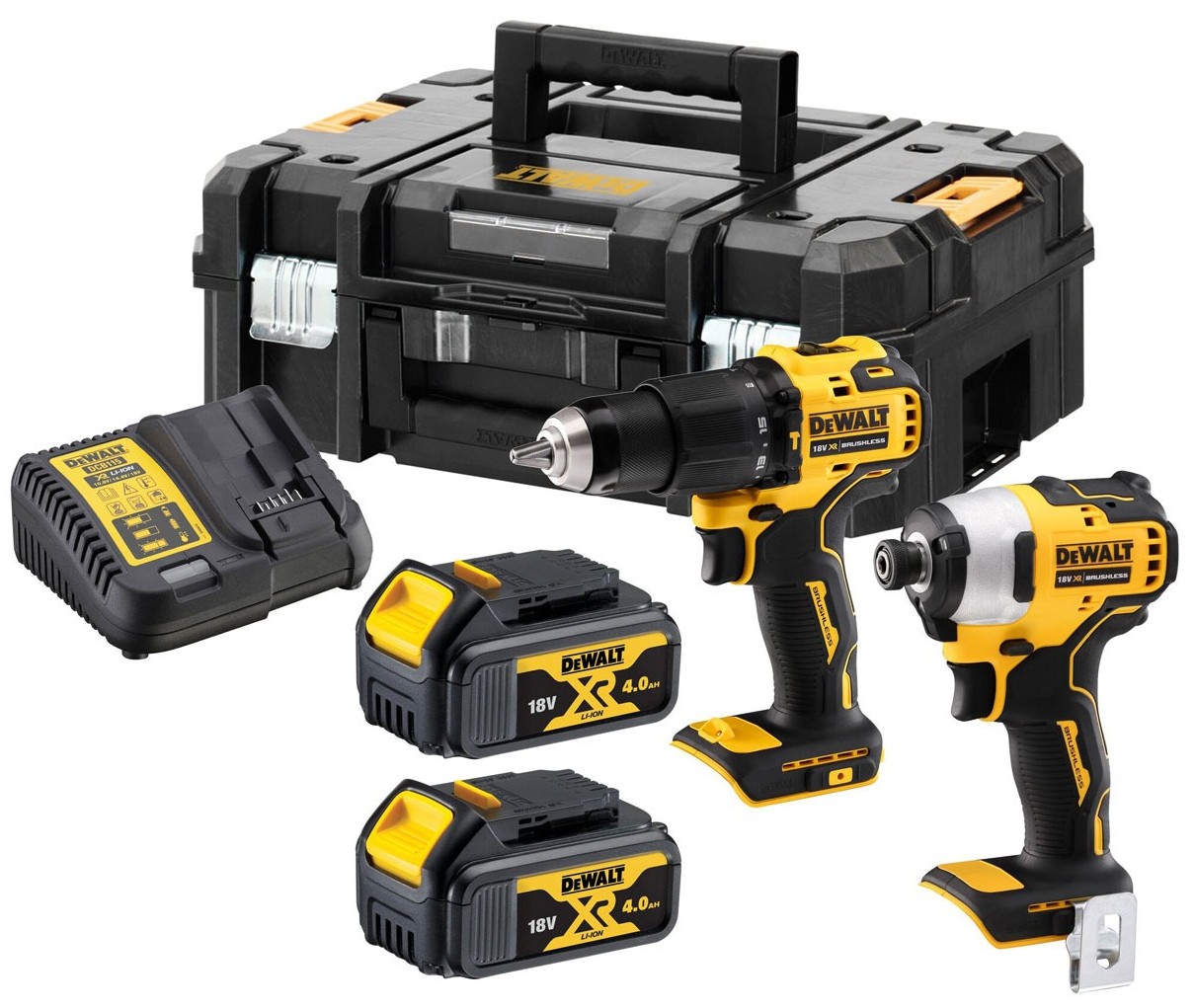 Set de șurubelnițe cu impact și acumulator DeWALT - DCK2062M2T, cu…