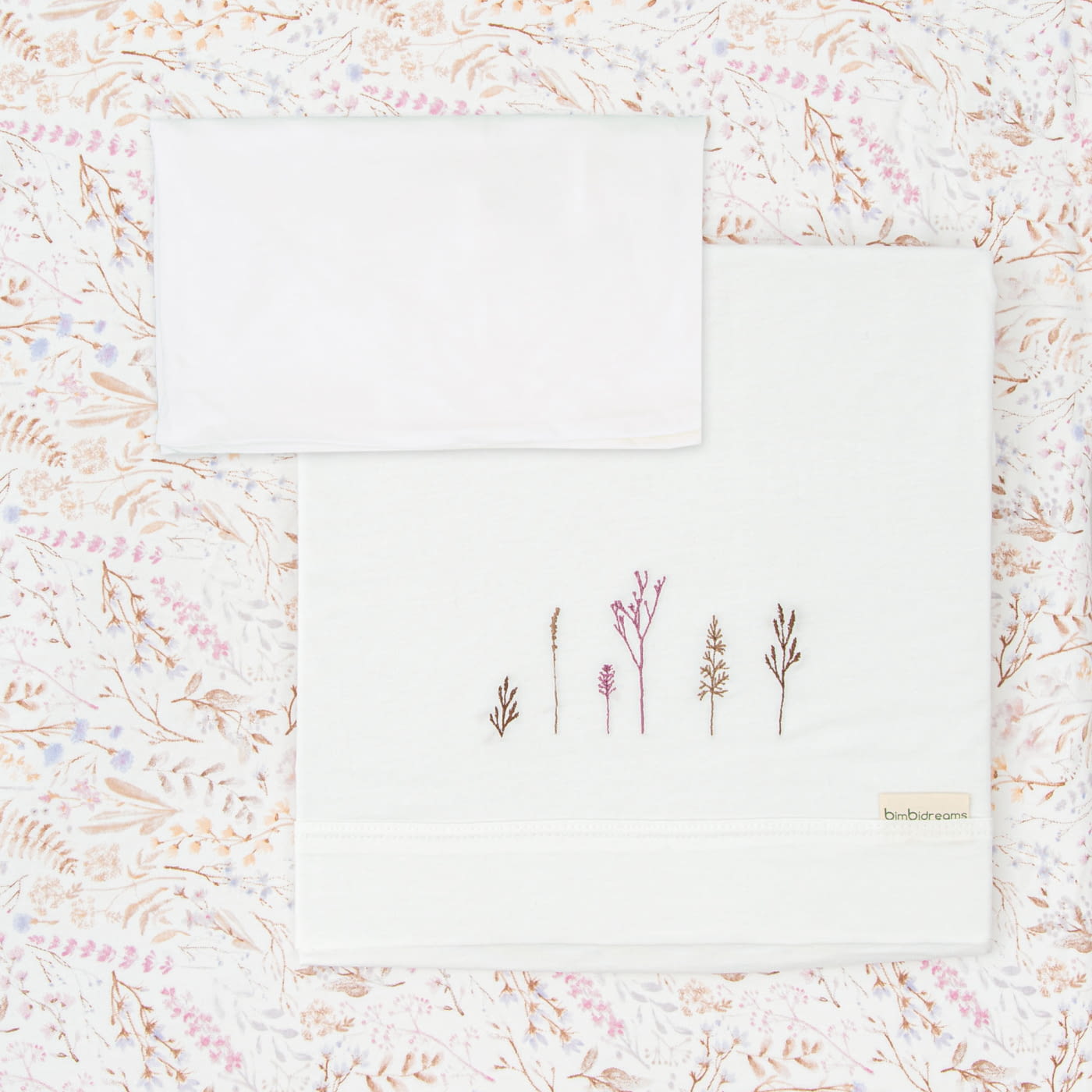 Set de cearșafuri pentru bebeluși Bimbidreams - Niza, 3 bucăți, 60 x 120 cm