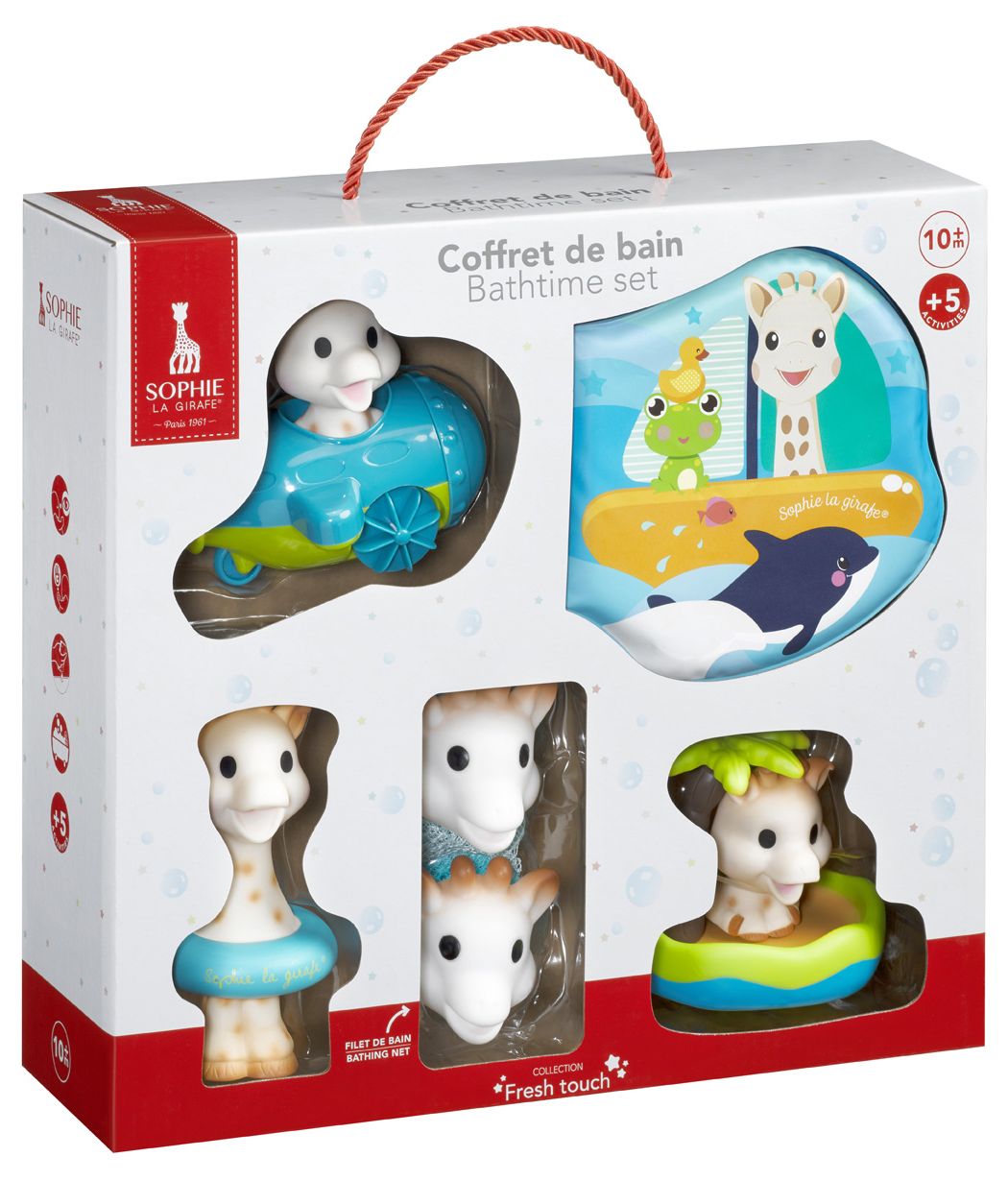 Set de jucării de baie pentru copii Sophie la Girafe
