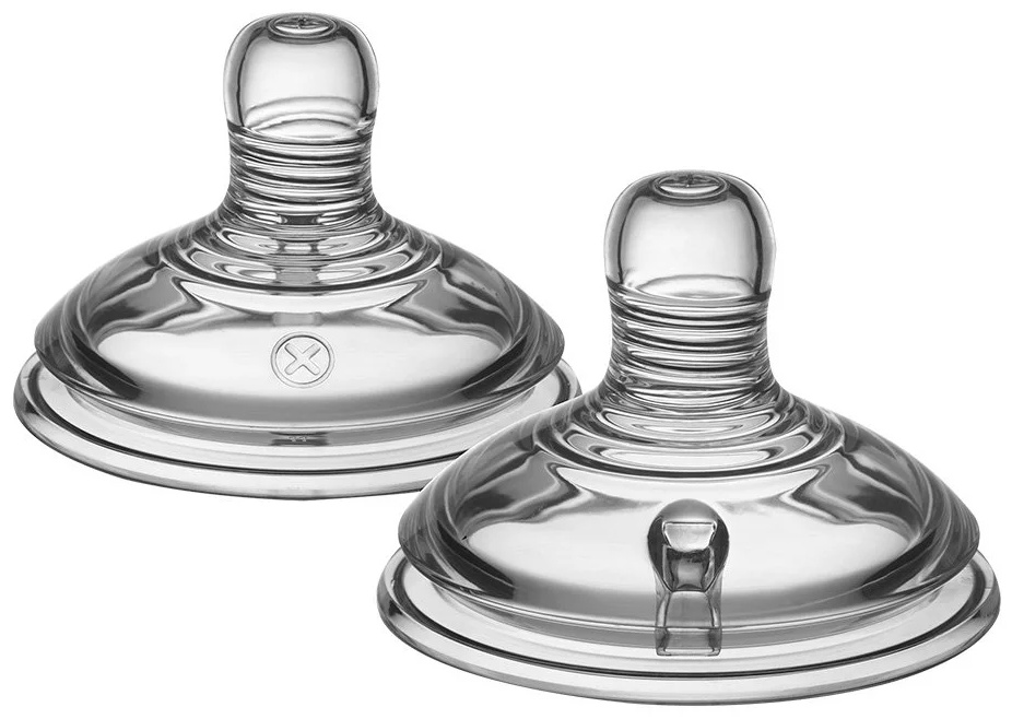 Set 2 tetine Tommee Tippee Easi Vent - Variflow, 3 picaturi,