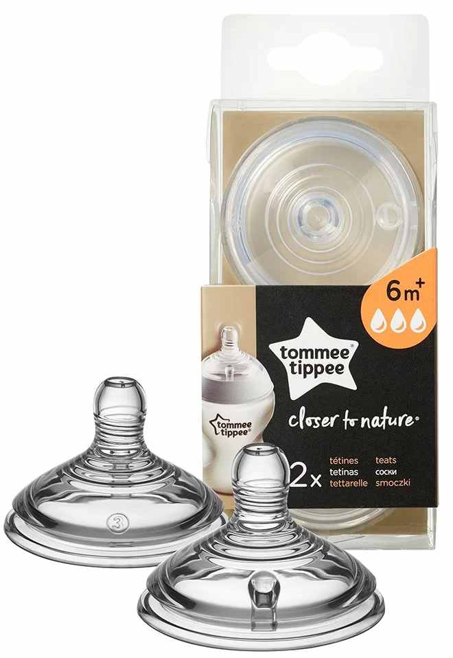 Set Tetine Tommee Tippee Easi Vent - 3 picaturi, 2 buc.