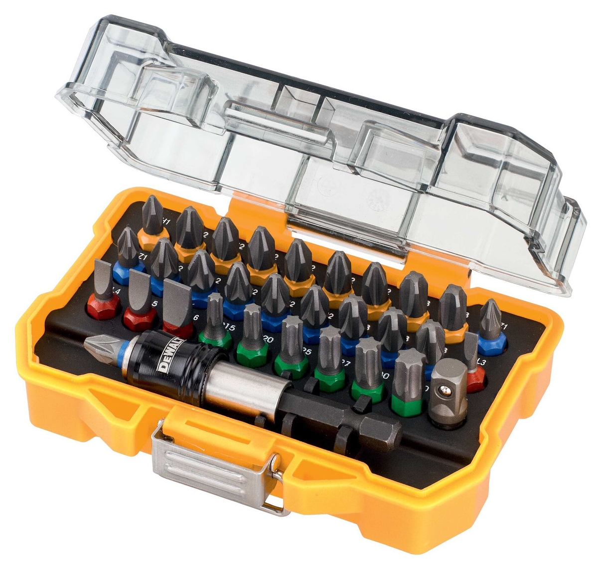 Set biți DeWalt - DT71562-QZ, 32 piese, 25 mm, cu suport magnetic