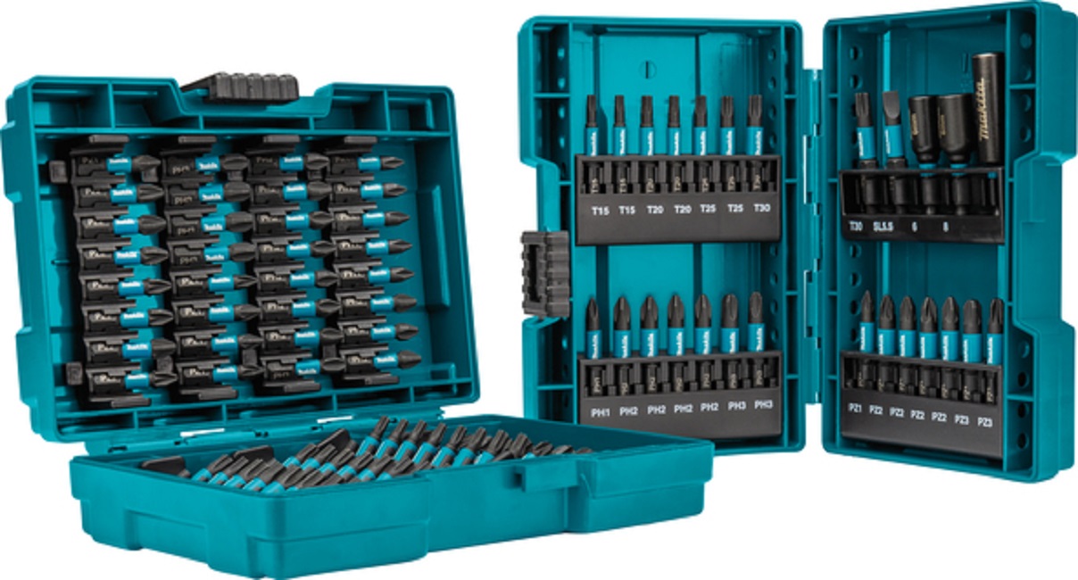 Set de biți pentru suport magnetic Makita - E-03109 Impact Black, 90 piese