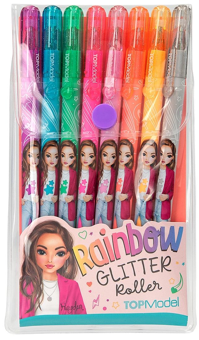 Set pixuri cu gel cu sclipici Depesche TopModel - 8 buc