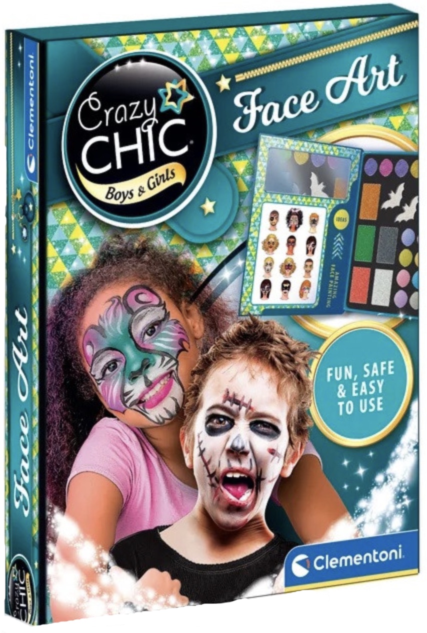 Set de vopsea pentru față Clementoni Crazy Chic - Multicolor