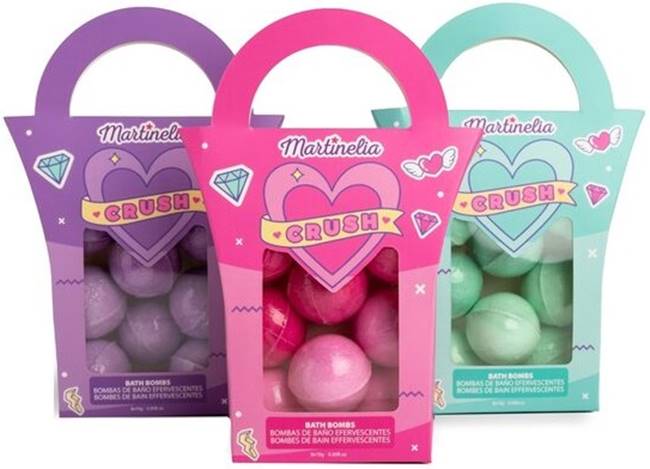 Set de bombe de baie Martinelia, 3 culori
