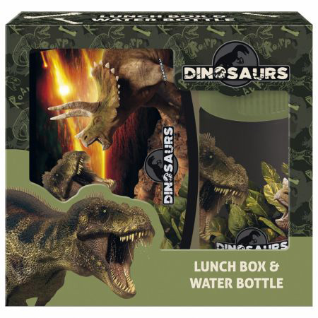 Set sticlă și cutie pentru mâncare Derform Dinosaur 18