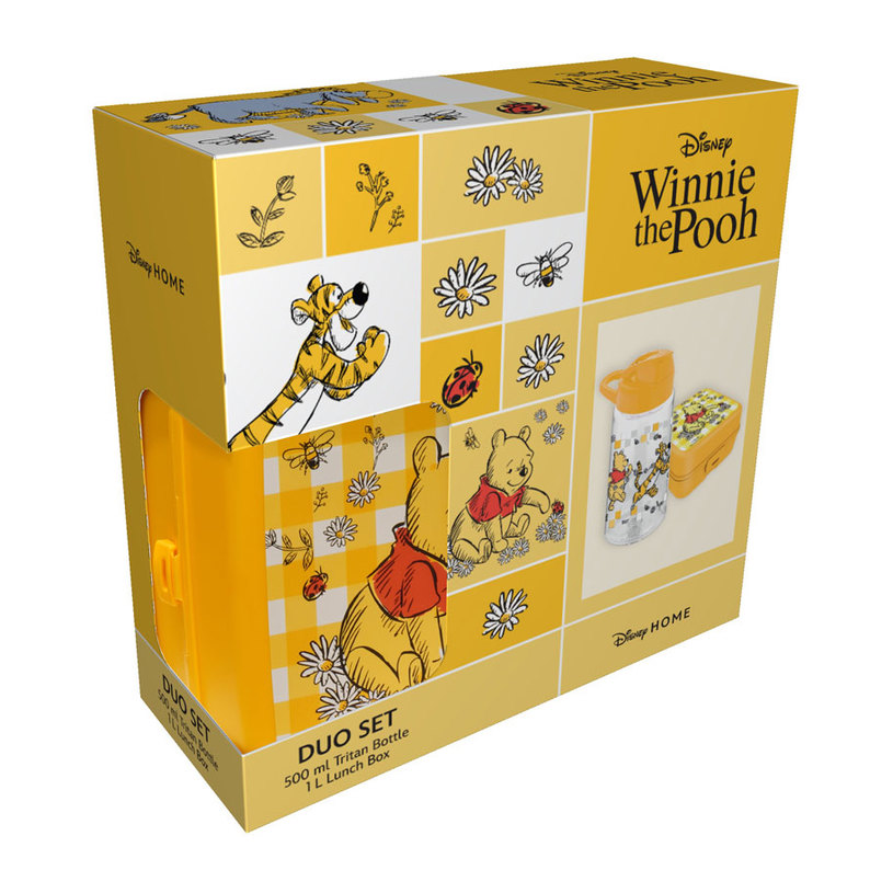 Set sticlă de apa și cutie pentru mâncare Disney - Winnie the Pooh