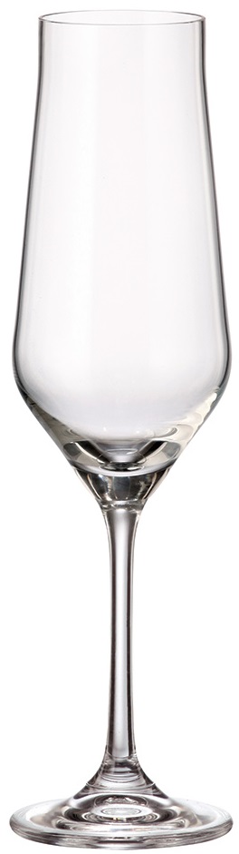 Set de pahare de șampanie Bohemia - Royal Lida, 6 buc x 220 ml